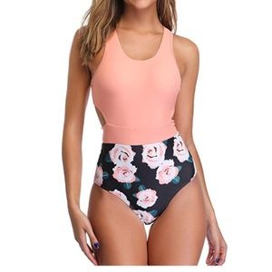 One Piece Swimsuit Strap Low Back Bathing Suit
